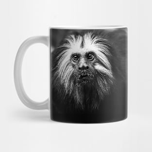 Black and White Golden Lion Tamarin Mug